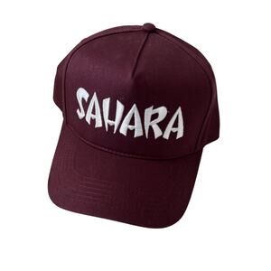 New Sahara Hotel and Casino Las Vegas Trucker Hat Cap Burgundy Mens Women’s OS